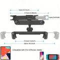 Car Tablet Holder, Headrest Mount Adjustable Stand Cradle Compatible With 5" To 12.9" Cell Phones And Tablets. 