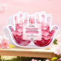 5 Pairs SADOER Sakura Niacinamide Hand Mask Moisturizing  Exfoliating Nourish Hand Care Gloves For Dry Aging Hands Skin. 