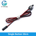1PCS 65CM Slim PC Compute Motherboard Power Cable Original On Off Reset with LED Light PC Power Reset Switch Push Button Switch. 