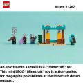 LEGO 21267 Minecraft The Illager Desert Patrol Toy Figures and Playset - Building Minecraft Toy with 4 Figures for Pretend Play. 