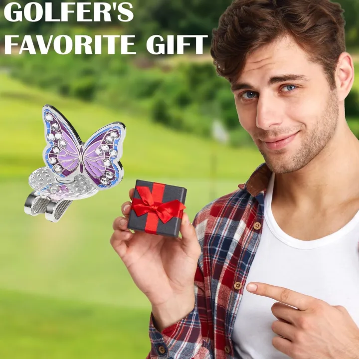Rhinestone%20Butterfly%20Shape%20Ball%20Cap%20Marker%20with%20Magnetic%20Hat%20Clip%20,%20Ideal%20%20for%20Men%20and%20Women%20Golf%20Enthusiasts%20-%20Image%204