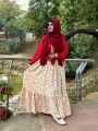 Elegant Floral Maxi Dress for Women – Modest Abaya Style Long Gown | Hijab Friendly Casual & Party Outfit.
