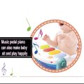 New Design Baby Piano Gym Mat With Projection Musical Fitness Play Mats For Kids. 