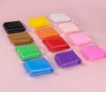 12 Colors Soft Super Light Clay Diy হাতে তৈরি খেলনার জন্য মডেলিং এয়ার ড্রাই ক্লে. 