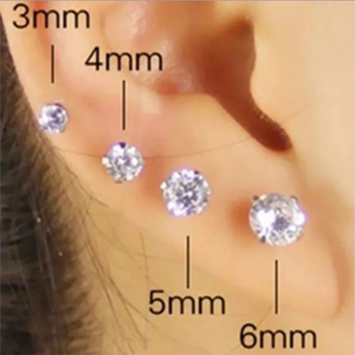 4%20Pairs/set%20Elegant%20&%20Sparkling%20Faux%20Diamond%20Stud%20Earrings%20-%20Hypoallergenic%20Stainless%20Steel%20for%20Everyday%20Glamor%20&%20Special%20Occasi%20-%20Image%203