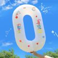 32 Inch Number Balloons Printed Birthday Happy Numbers 0-9 Digit Aluminum Film Balloons Kids Adult Birthday Party Holiday Decora. 