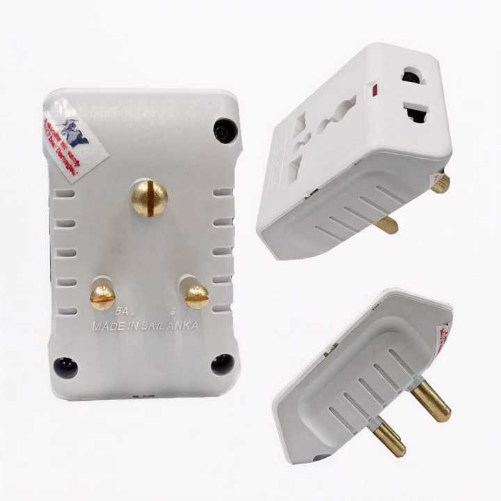 Multi-Pin Universal Socket Adapter - 3 Round Pin (Multi Plug)