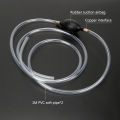 Car Fuel Gas Pump Syphon PVC Pipe Petrol Diesel Liquid Manual Pump Water Oil Transfer Pump Auto Accessories.
