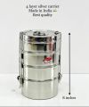 Stainless Steel Food Carrier / Lunch Carrier with Handle Pot. 