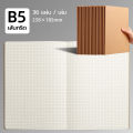 Brown notebook sugar notebook grid Sewing Book sugar notebook B5 A5 student easy writing checkered student stationery. 