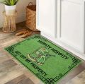 Hippity Hoppity Get Off My Property Retro Welcome Rugs Kitchen Front Door Mats Living Room Bedroom Entry Doormat Non-slip Mat. 