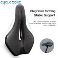 Bicycle Saddle Shockproof Hollow Breathable Cycling Seat PU Non-Slip Leather Cushion Lightweight MTB Road Bike Saddle Accessoriy. 