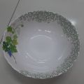 Italiani melamine 9"star bowl-snowdrop. 