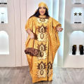 African Attire For Women Abaya Embroidery Plus Size Elegant Party Church Dress.