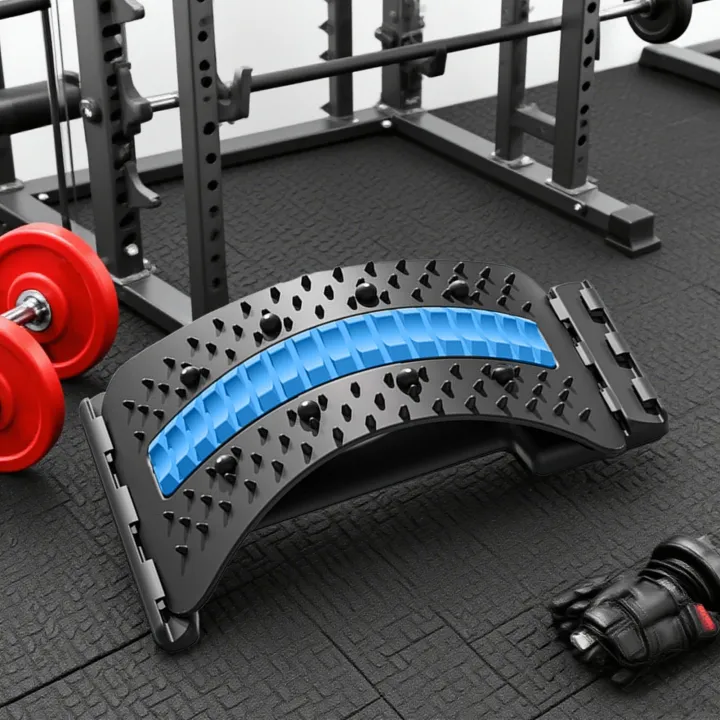 Lumbar Support Board Adjustable Back Stretcher with Magnets Fitness ...