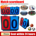 4/2 Digits Sports Scoreboard Tabletop Flip Scoreboard Football Basketball Tennis Flip Score Keeper Triangular Base Design. 