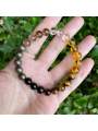 Natural stone crystal bracelet citrine pyrite tiger's eye stone to open the way bracelet to attract love successful people recom. 