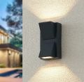 Gesto Wall Lights - 10W IP65 Waterproof Wall Lamp - K Shape Fancy LED Light for Wall - Up & Down Aluminum Wall Lamps - Outdoor Wall Lights for Elevation,Garden & Patio Lights - (Warm White). 