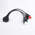 3 IN 1 Motorcycle Connector Cable For Yamaha 3pin 4pin for Honda 6pin OBD2 Cable Adapter OBD 2 Extension Cable. 