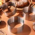 Stainless Steel Circle Cake Ring Mold Round Cheesecake Cookie Cutters Molds,Baking Tools, Kitchen Gadgets,DIY Wedding Cake Tools. 