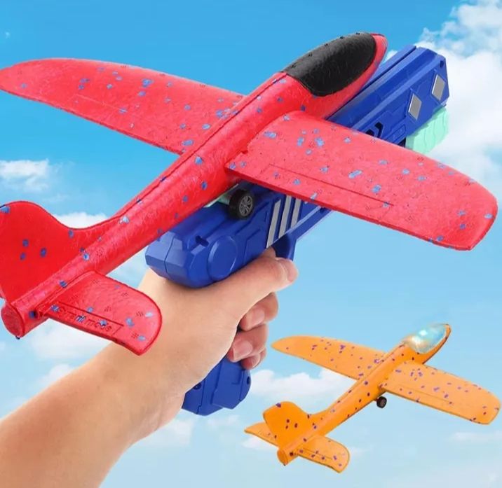 Airplane Toy Children Outdoor Game Bubble Fly