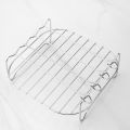 Outdoor grill set with skewers square air fryer grill steamer stainless steel barbecue bracket.