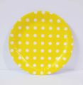 Yellow Theme paper plates | Yellow Polkadot theme Party plates | Disposable Party Plates | Pack of 10 and 25. 