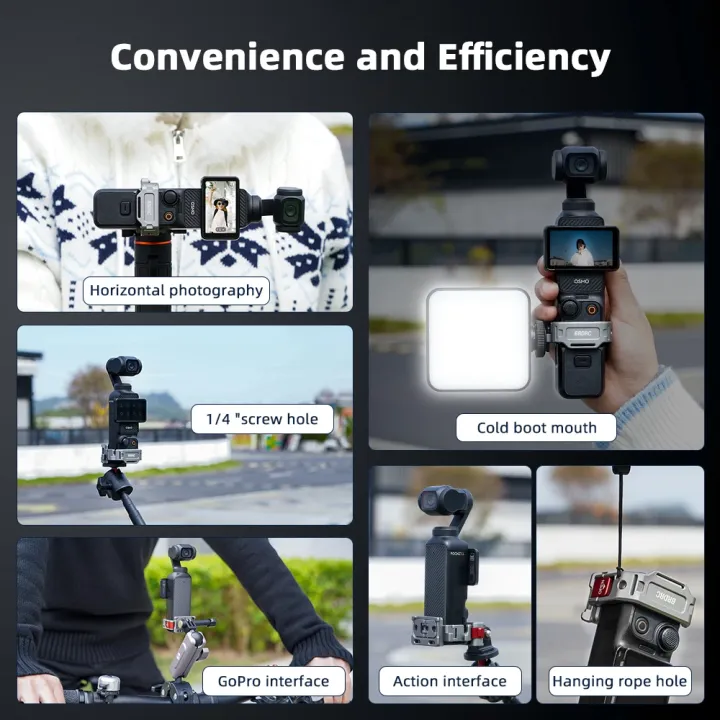 BRDRC%20Expansion%20Adapter%20For%20%20Osmo%20Pocket%203%20Mount%20Bracket%20Multifunctional%20Frame%20Holder%20Clip%20for%20Pocket%203%20Accessory%20with%20Strap%20-%20Image%203