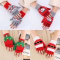 Crochet Flip Top Gloves Winter Women Warm Half Finger Gloves Thick Keep Warm Fingerless Gloves Christmas Knitted Gloves Soft. 