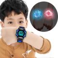 Children Watches Digital Sport Wristwatch For Kids Boys Girls Silicone Strap Waterproof Fashion Simple Big Dial Clock. 