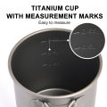 Widesea Camping Mug Titanium Cup Tourist Tableware Picnic Utensils Outdoor Kitchen Equipment Travel Cooking set Cookware Hiking.