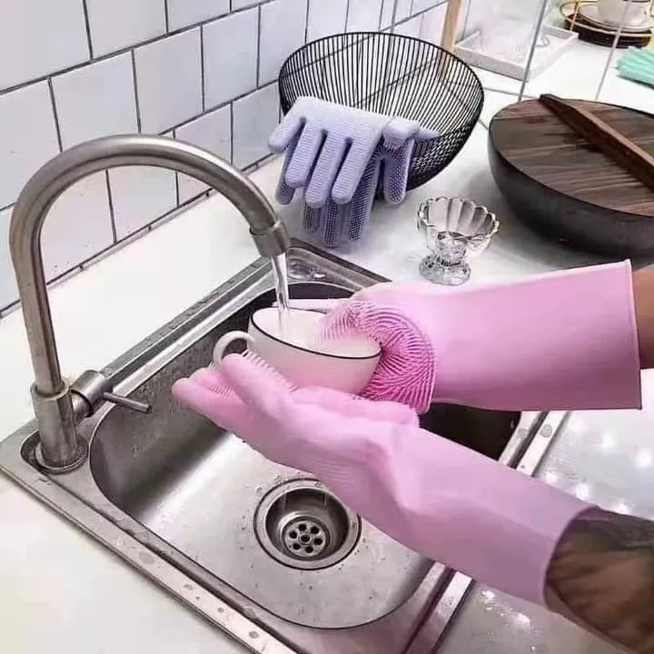 Silicone%20Dish%20Washing%20Kitchen%20Hand%20Gloves%201%20pairs%20(2%20pcs)%20-%20Image%202