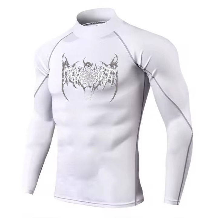 Y2K%20Men's%20Turtleneck%20Compression%20Shirt%20Quick%20Gym%20Fitness%20Dry%20Rash%20Guard%20Hight%20Neck%20Muscle%20Athletic%20Bodybuilding%20Shirts%20Summer%20-%20Image%205