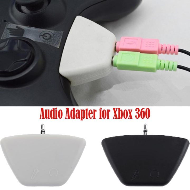 For Xbox 360 Converter Adapter 3.5mm Jack Microphone Earphone to 2.5mm Audio Adapter for Xbox 360 Headphone Adapter