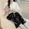 Sanrio Hello Kitty Pajamas Pants Women Autumn Winter Flannel Trousers Fashion Household Kawaii Pajama Cartoon Casual Home Pants. 