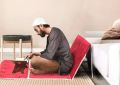 Relax & Read Folding Mat seat with Back Rest floor chair lounger floor foldable mat carpet yoga beach travel.