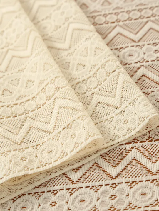 Beige%20Table%20Runner%20Lace%20Cotton%20Blended%20Fabric%20with%20Tassel%20For%20Coffee%20Table%20Decor%20Wedding%20Decoration%20-%20Image%206