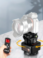 ZIFON YT1000 Electronic Pan Tilt Head Panoramic Motorized Tripod Pan Tilt Head with Speed Adjustment for Camera and Smartphone.