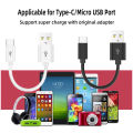 20/10cm Ultra Short USB Type C Cable 3A Male USB A to Male Type-C Data Wire Cord for Samsung Huawei Xiaomi Fast Charging Cable. 