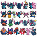 MESUCA 8-22Pcs Disney Stitch Shoe Charms Cartoon DIY Shoes Accessories For Clogs Sandals Decorations  X-mas Gifts. 