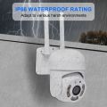 1pc Teruhal 1080P HD Outdoor Wireless Security Camera - 360 Panoramic WiFi Cam with Night Vision, Color in Day/Night, App Remote Monitoring, Waterproof PTZ, AI Human Detection, Two-Way Voice Intercom, USB Powered for Home and Business Surveillance with Re. 