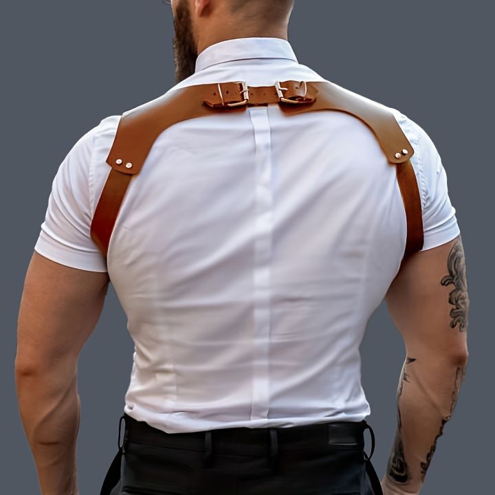 UYEE%20Men's%20Pants%20Leather%20Adjustable%20Backpack%20Shoulder%20Straps%20Fashion%20Adult%20Belt%20-%20Image%203