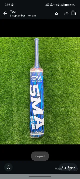 SMA Sports Professional Tape Ball Cricket Bat – Big Edge Champion ...