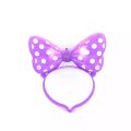Lights Up Hair Band Bow Ties Girls LED Flash and Blinking Hair Bows Hairbands Fancy Plastic Head bands. 