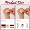 12pcs Round Makeup Sponges for Foundation Application - Lightweight Hydrophilic Polyurethane Foam Puffs. 