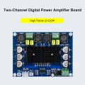 DC 12V 24V TPA3116D2 Digital Dual Channel Amplifier Board Stereo Audio  Module XH-M543 120Wx2 Subwoofer Audio Board Amplifier. 