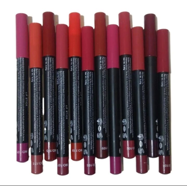 Makeup Lipstick Matte Pencil 12/6pcs