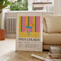Modern Minimalist Retro Pina Colada Cocktail Gifts For Wall Art Prints Canvas Painting Poster Picture For Living Room Home Decor. 