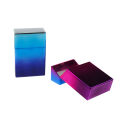 Punk Glitter Cigarette Case Gradient Color Smoke Cover Shiny ABS Portable Man Women Cigarette Box Lighter Cigarette Accessories. 