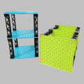 3pcs Baseboards and 8pcs Pillars Building Blocks MOC DIY Toys 16*16 Dots Baseboard Practical Blocks Accessories.